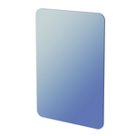 Stein 900 x 900mm Curved Corner Frameless Mirror 