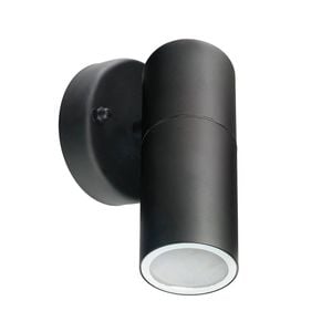  Brilliant Black Coolum Exterior Fixed Wall Light