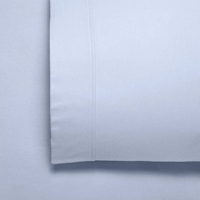 Bianca Fletcher Cotton  Flannelette Sheet Set Steel Blue - Queen Bed