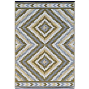 Reversible Outdoor Plastic Mat - Chatai Illusion-Multi- 120x170cm