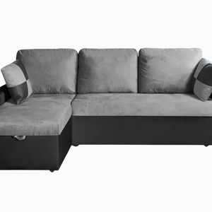 Salem Pull Out Sofa Bed with Storage - Grey