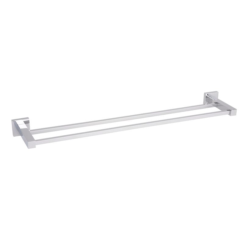 Rococo 600mm Chrome Double Towel Rail