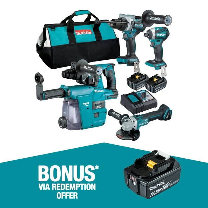 Makita Brushless 4 Piece Combo Kit DLX4148TX1