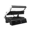 Costway 2000w Contact Grill Electric Griddle Sandwich Maker W/4h Timer&led Display Black/4h Timer