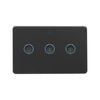 Deta Grid Connect Smart Fan Speed Controller with Touch Light Switch - Black