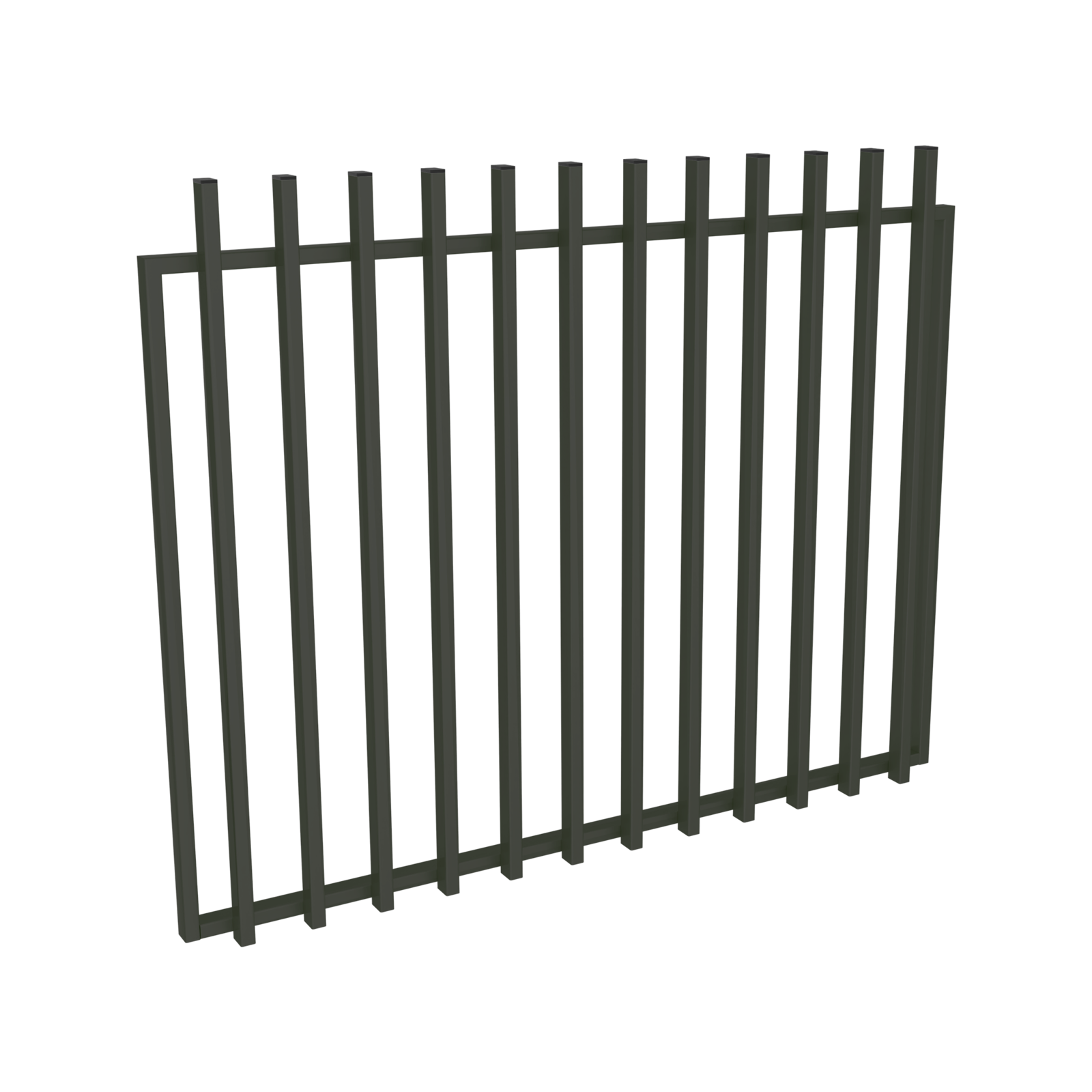 ProtectorAl 1201 - 1500 x 1200mm Woodland Grey Aluminium Garden Gate Batten product image