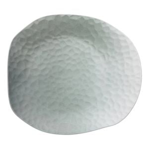 Ecology Lightweight Reactive Glaze Porcelain Oyster Serving Bowl 30x28cm Meadow