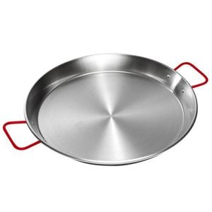 Universal Paella Pan 42cm - Polished Carbon Steel Kitchen Home Cooking