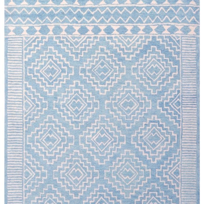 Modern Handmade Wool Rug - Cairo 6209aqua - 190x280cm