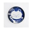 Tokyo Design Kawaii Cat Plate White Microwave Dishwasher Safe 16.5cm