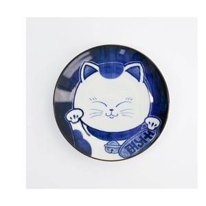 Tokyo Design Kawaii Cat Plate White Microwave Dishwasher Safe 16.5cm
