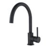 Estilo 35mm Black Matte Side Lever Gooseneck Sink Mixer