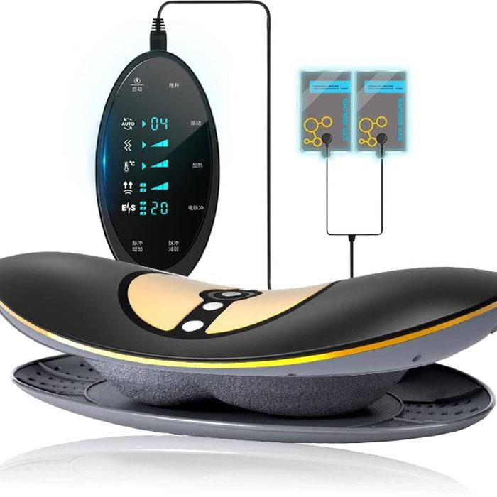 Electric Back Massager: A Lumbar Care Device To Relax, Traction, Massage And Heat Therapy
