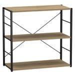 Flexi Storage Studio 755mm Black And Oak Silhouette 3 Shelf Starter Kit