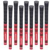 Shappro - Dual Compound Golf Grips - Set of 9 - Black & Red