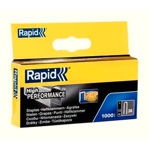 Rapid 12mm 36 Series Cable Staples - 1000 pieces