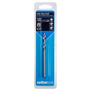 Sutton Tools 1/4" x 105mm Quick Release Holesaw HSS Pilot Drill