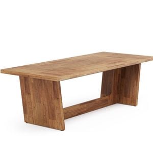 Oakory 180cm Executive Wood Desk With Wide Surface And Scratch-resistant Finish Brown