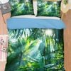 3D Green Tropical Rainforest Quilt Cover Set Bedding Set Pillowcases 103