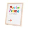 Unigift Wooden/Glass Hanging Poster Picture Photo Frame 30x40cm Natural
