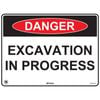 Pinnacle 400 x 300mm Metal Danger Excavation In Progress Sign 