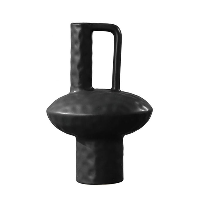SOGA 20x30cm Black Ceramic Vase Modern Style