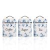 Laura Ashley China Rose Canister Set Of 3 White