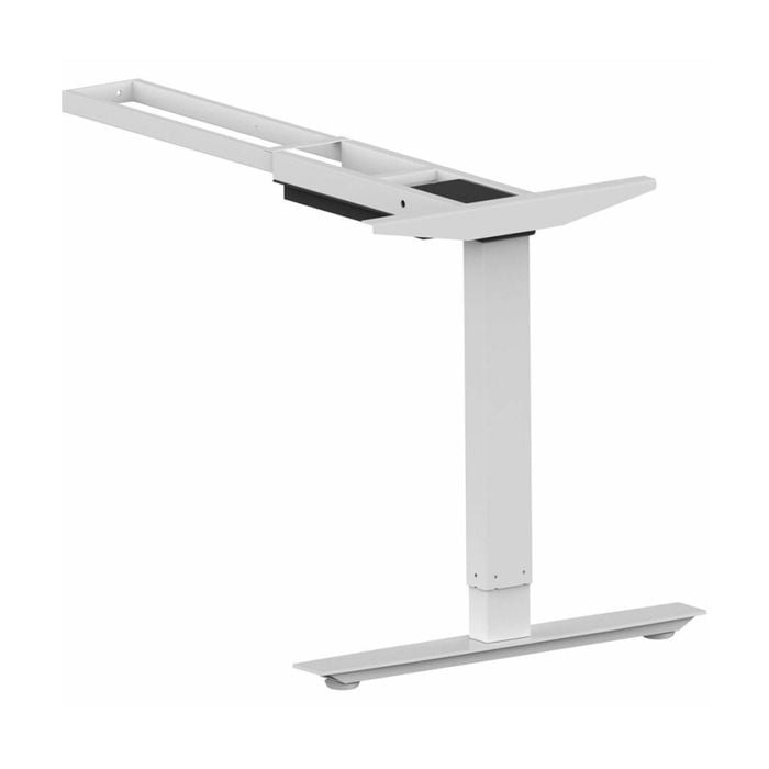 Lorell Sit-stand 3rd-leg Height Adjustable Sitting Standing Desk 114cm Silver