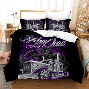 3D Truck Quilt Cover Set Bedding Set Duvet Cover Pillowcases WJ 1662