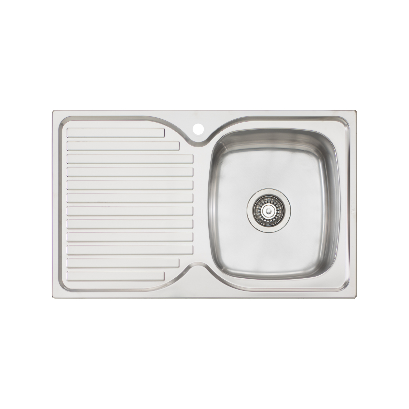Oliveri Stainless Steel Regency Single RH Bowl Topmount Sink With Drainer