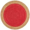 The Rug Connection Gallery Polo Red 200x200cm - Medium Round Handwoven Jute Indoor Rug