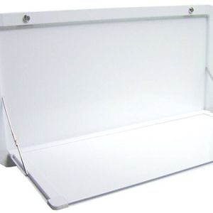 Lifestyle Table 450x1000mm White Folding Caravan Table, Camper Trailer Rv Picnic
