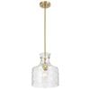 Telbix Perron Modern Pendant Hanging Lamp Light Metal Glass Antique Gold Satin