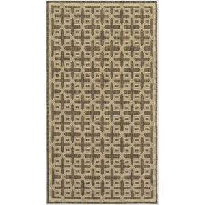 Hufflett 80 x 150cm Silver Hatch Ceduna Polypropylene Flat Weave Rug