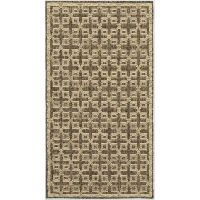 Hufflett 80 x 150cm Silver Hatch Ceduna Polypropylene Flat Weave Rug