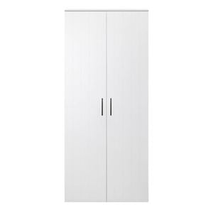 European Cabinetry White VJ Square Black Handles Stockholm Storage Cupboard