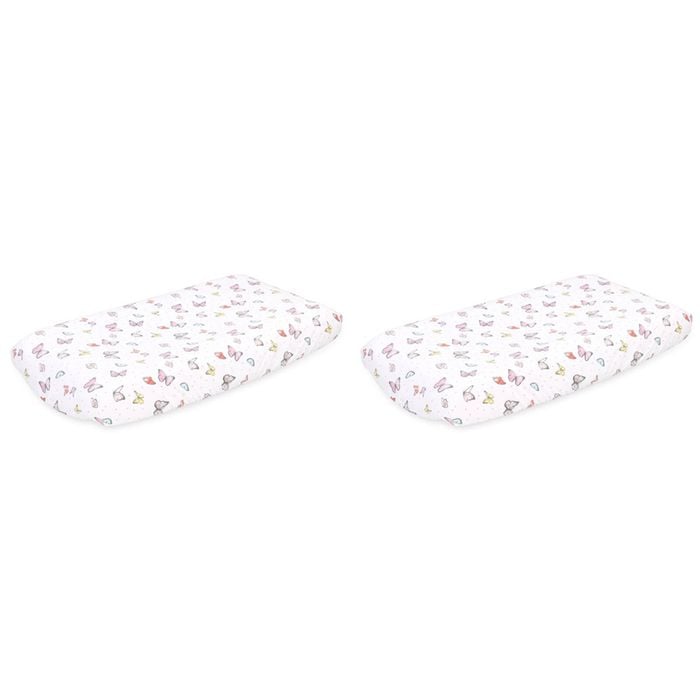 2x 2pc The Peanutshell Whisper Butterfly Bassinet Sheets Baby Nursery Decor