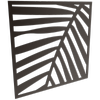 ProtectorAl 300-1200w x 300-1200h Satin Black Palm Unframed Solid Aluminium Decorative Panel 
