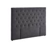 Rakel Linen Headboard Black - Double