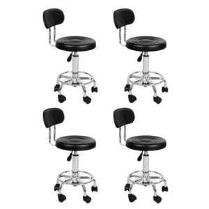 Levede 4pcs Adjustable Height Salon Bar Stool - Black