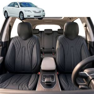 Australian Goose Front Seat Covers for Toyota Camry 2006 - 2011 (XV40) - PU Leather, Black (2pc)