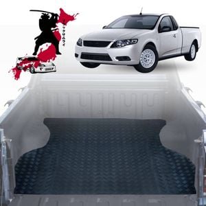Black Samurai UTE Tub Mat Tray Liner for Ford Falcon 2008 - 2016 Ute Single Cab (FG, fit FPV models)