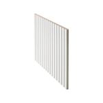 900 x 1200mm 12mm Lining Panel White MDF Primed Batten 25mm