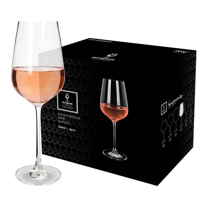 Argon Tableware Knightsbridge Crystal Rosé Wine Glasses - 540ml - Pack Of 24