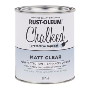 Rust-Oleum 887ml Clear Matt Chalked Protective Topcoat
