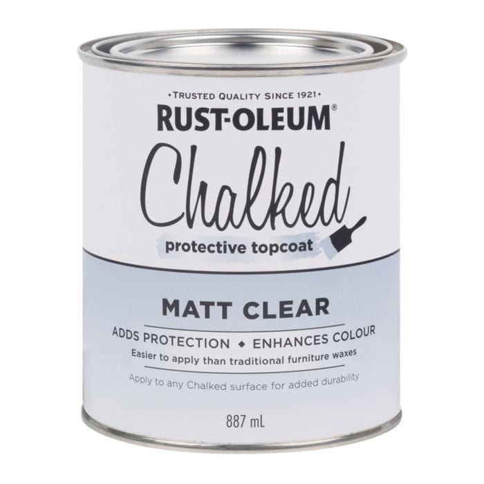 Rust-Oleum 887ml Clear Matt Chalked Protective Topcoat