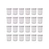 Argon Tableware 150ml Glass Jam Jars With Airtight Silver Lids - Set Of 24 Empty Screw Top Kitchen Storage Preserving Jar