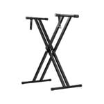 Melodic X Style Keyboard Stand Double Braced Music Piano Holder Folding Adjustable Height