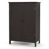 Costway 2-door Cabinet Wooden Storage Cupboard Kitchen Sideboard Brown