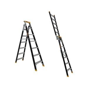 Gorilla 150kg Pro-Lite 7 Step Dual Purpose Fibreglass Ladder